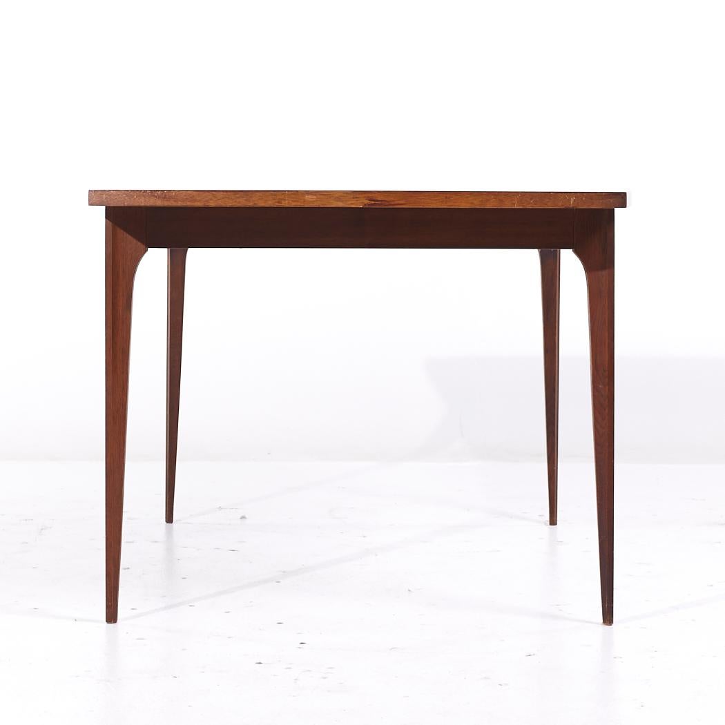 Broyhill Brasilia Mid Century Walnut Expanding Dining Table with 3 ...
