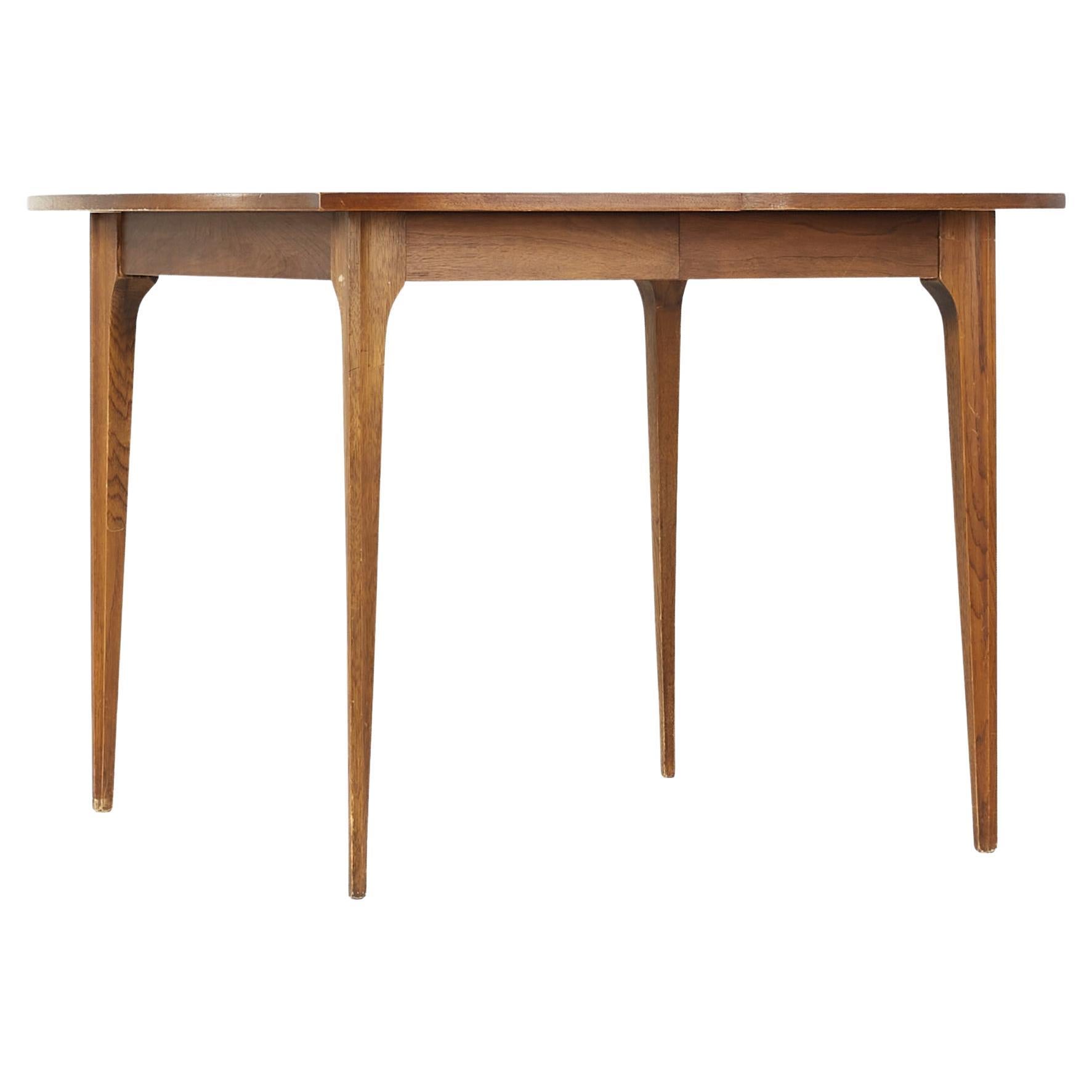 MidCentury Modern Walnut Dining Table with Leaves at 1stDibs