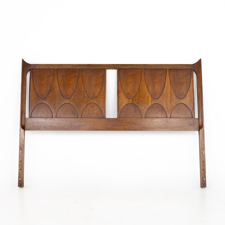 Broyhill Brasilia Mid Century Walnut Full Headboard at 1stDibs