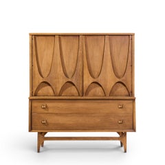 Broyhill Brasilia Mid Century Walnut Gentlemans Chest