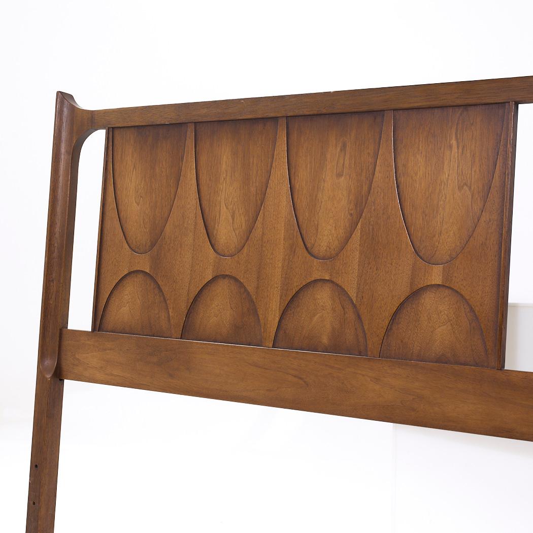 American Broyhill Brasilia Mid Century Walnut King Headboard