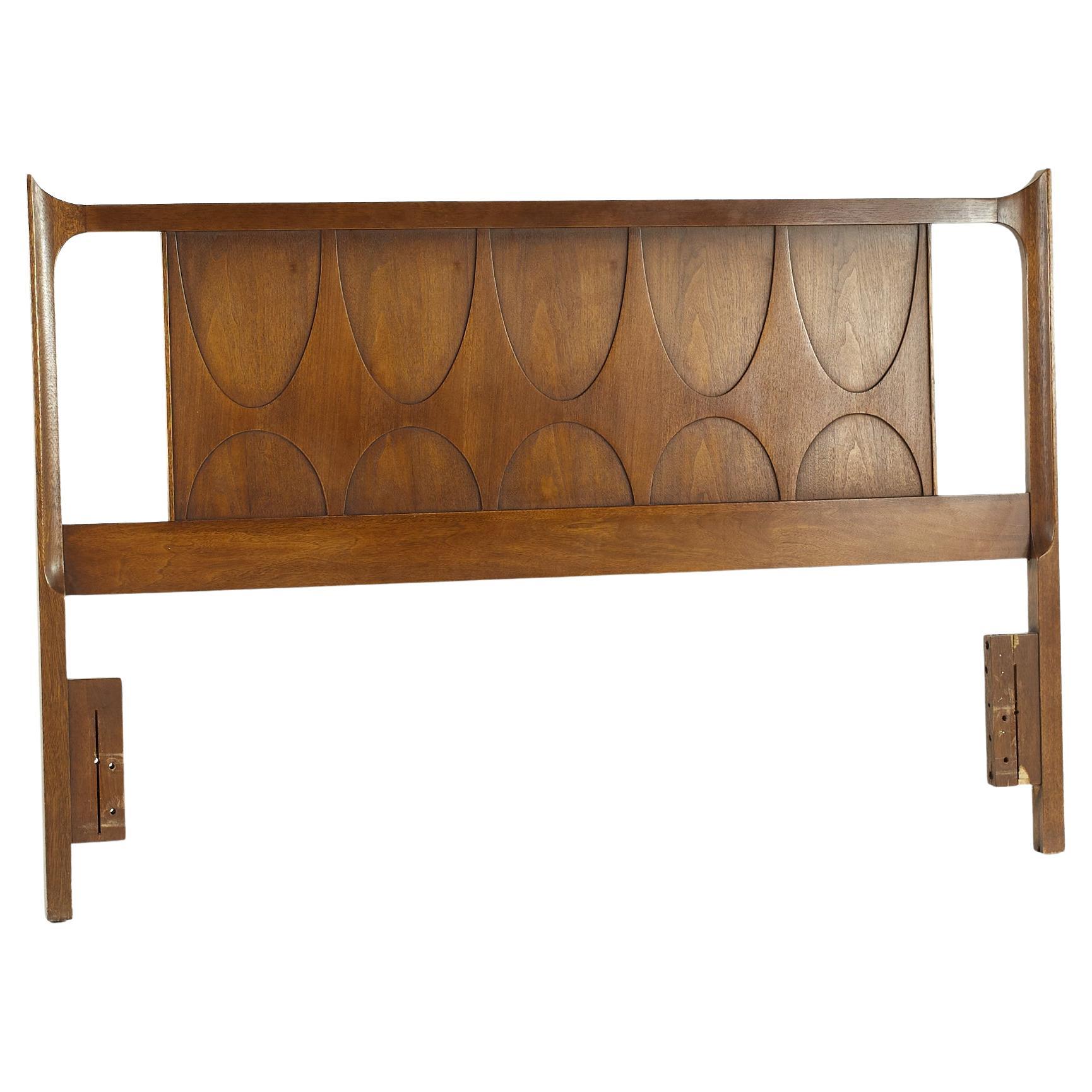 Antique French Walnut Rococo HeadboardQueen Conversion Candidate at