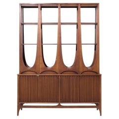 Separador de ambientes Broyhill Brasilia Mid Century Nogal