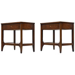 Broyhill Brasilia Nightstand Bedside End Tables by Oscar Niemeyer