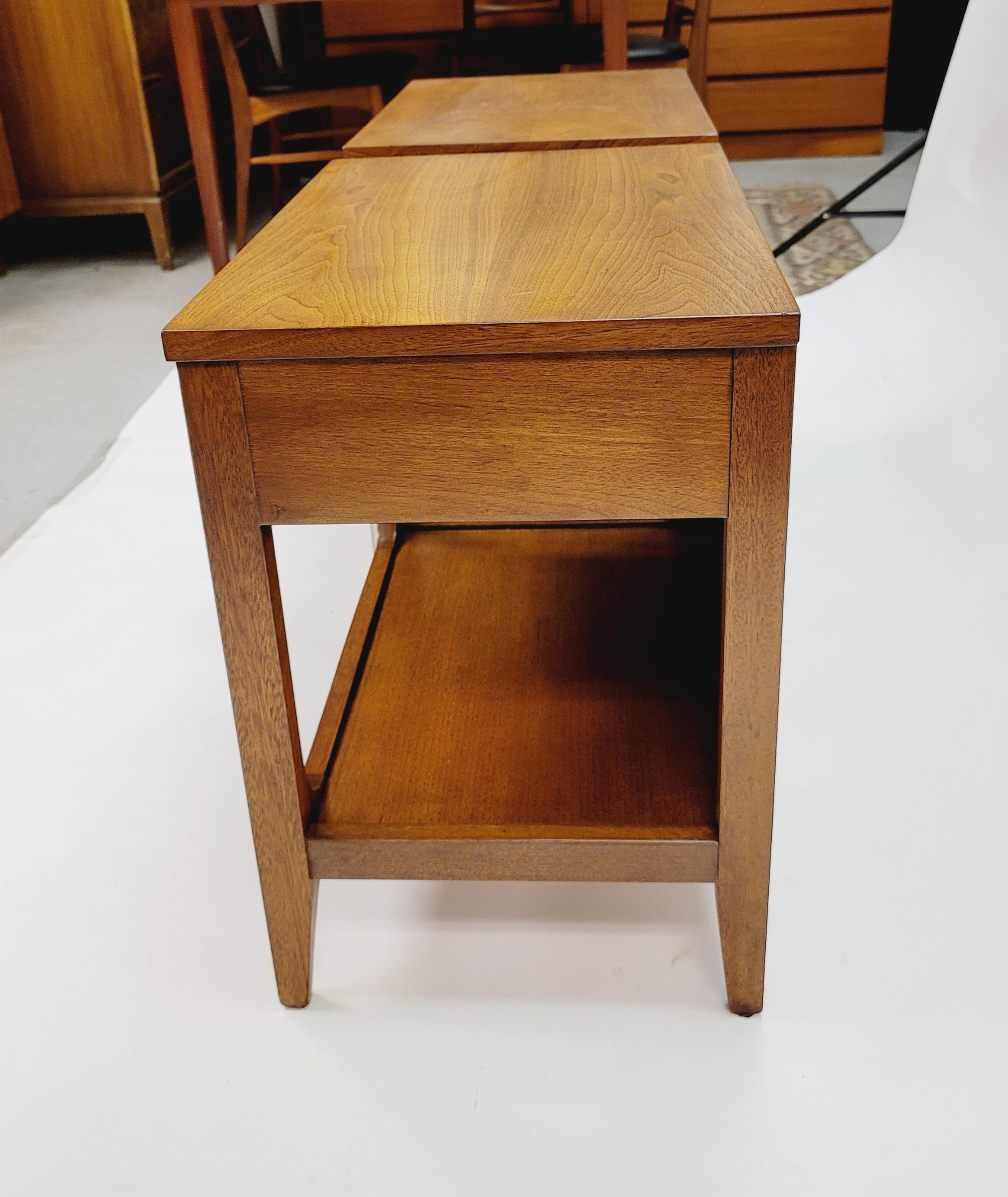 Mid-Century Modern Broyhill Brasilia Pair of Nightstands