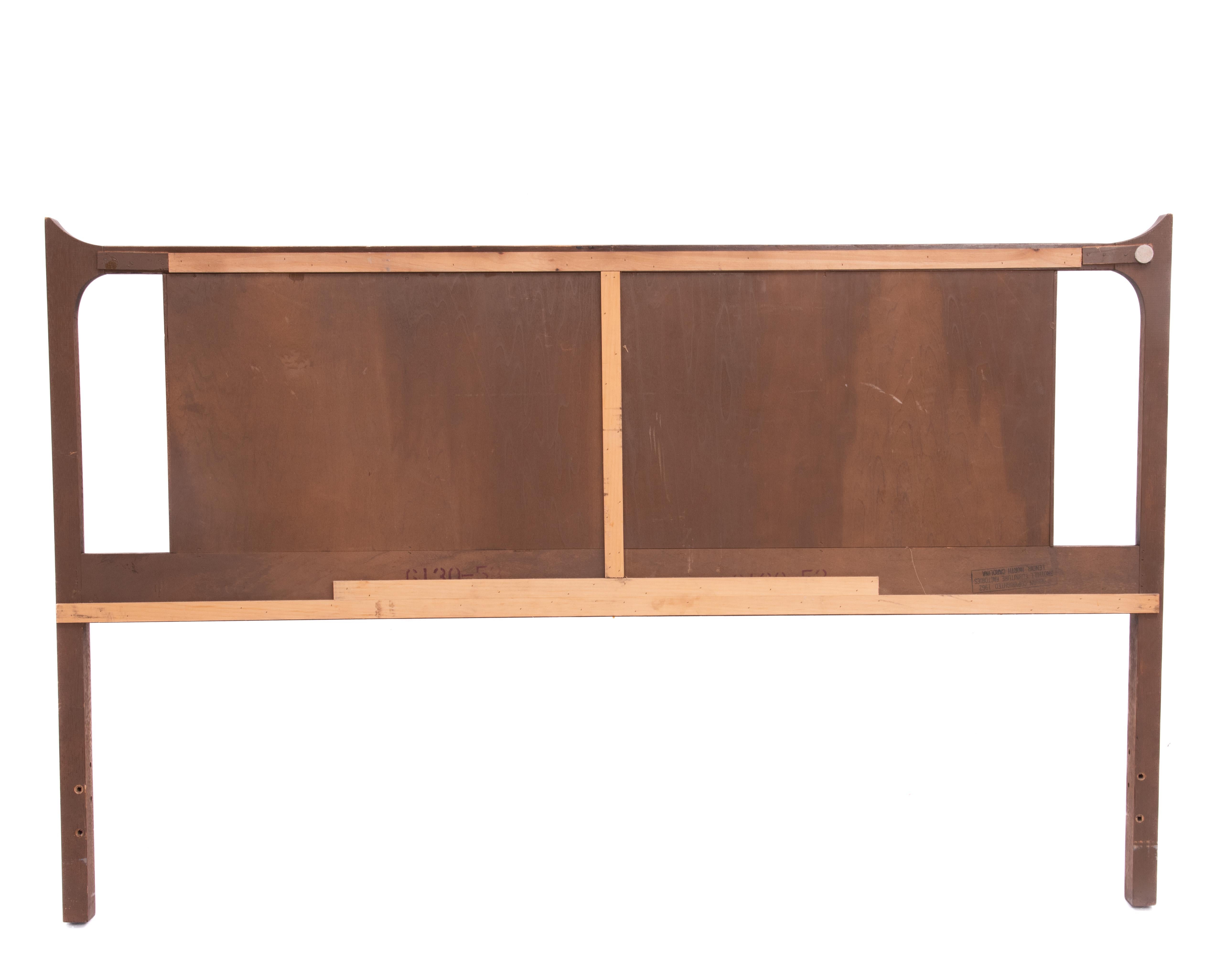 Broyhill Brasilia Königin-Kopfteil Mid-Century Modern 1
