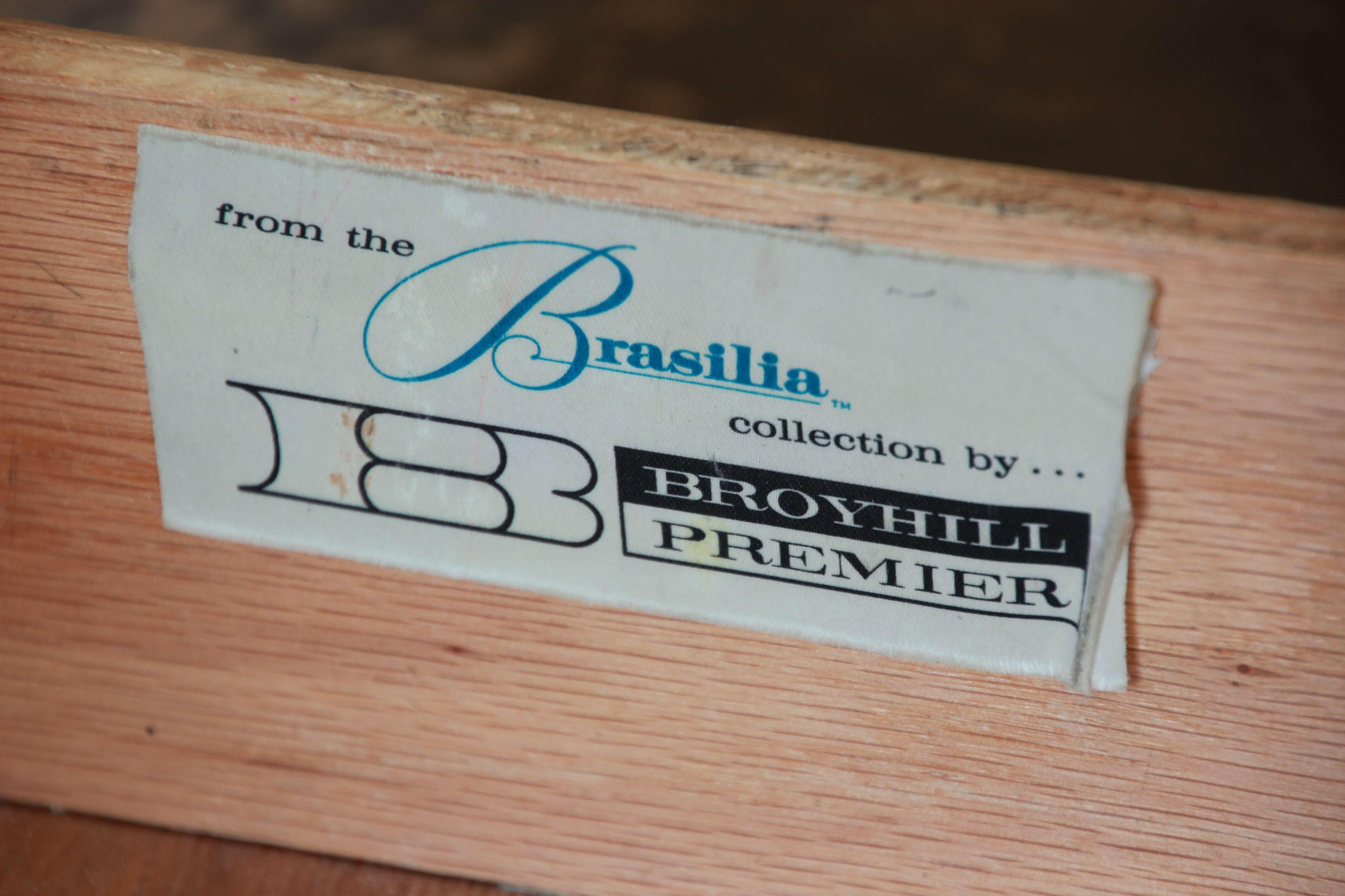 Broyhill Brasilia Sculpted Walnut Six-Drawer Dresser 1