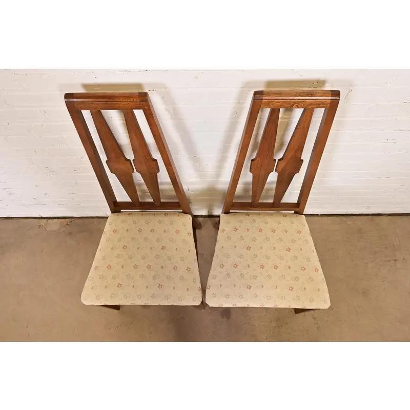 Broyhill Brasilia Style Mid-Century Modern High Back Dining Chair, Paar (Mitte des 20. Jahrhunderts) im Angebot