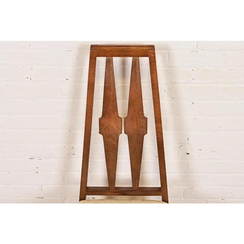 Tappezzeria Broyhill Brasilia - Sedie da pranzo con schienale alto in stile Mid-Century Modern, Set di quattro sedie in vendita