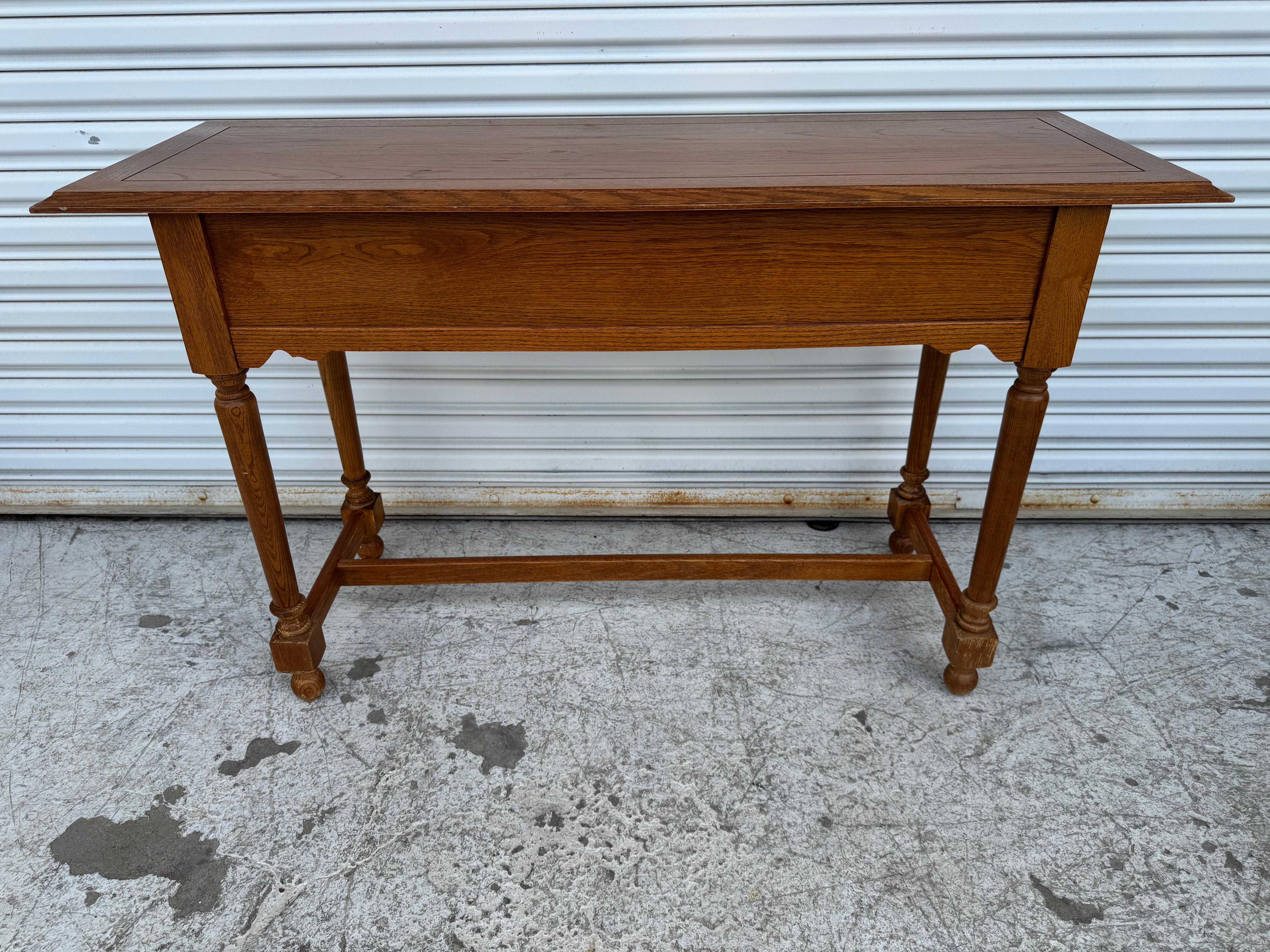 Wood Broyhill Console Table For Sale