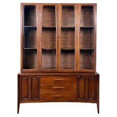Vintage Broyhill Emphasis Mid Century Modern China Cabinet Display Case c. 1960s