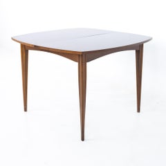 Broyhill Emphasis Mid Century Walnut Surfboard Expanding Dining Table