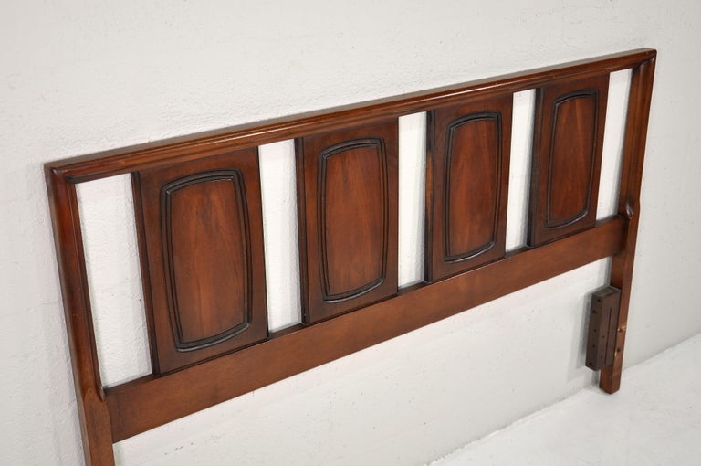 Broyhill Emphasis Queen Size Walnut Headboard For Sale at 1stDibs