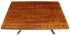Broyhill Flame Mahogany Duncan Phyfe Chippendale Pedestal Dining Table 5265-40