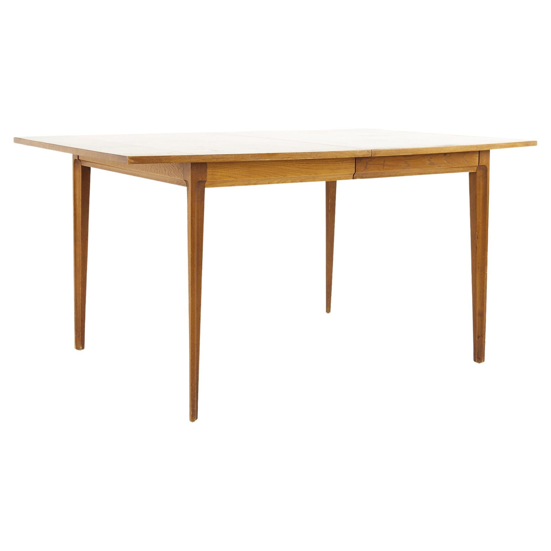 Broyhill Forward '70 Mid Century Walnut Dining Table with 1 Leaf For Sale