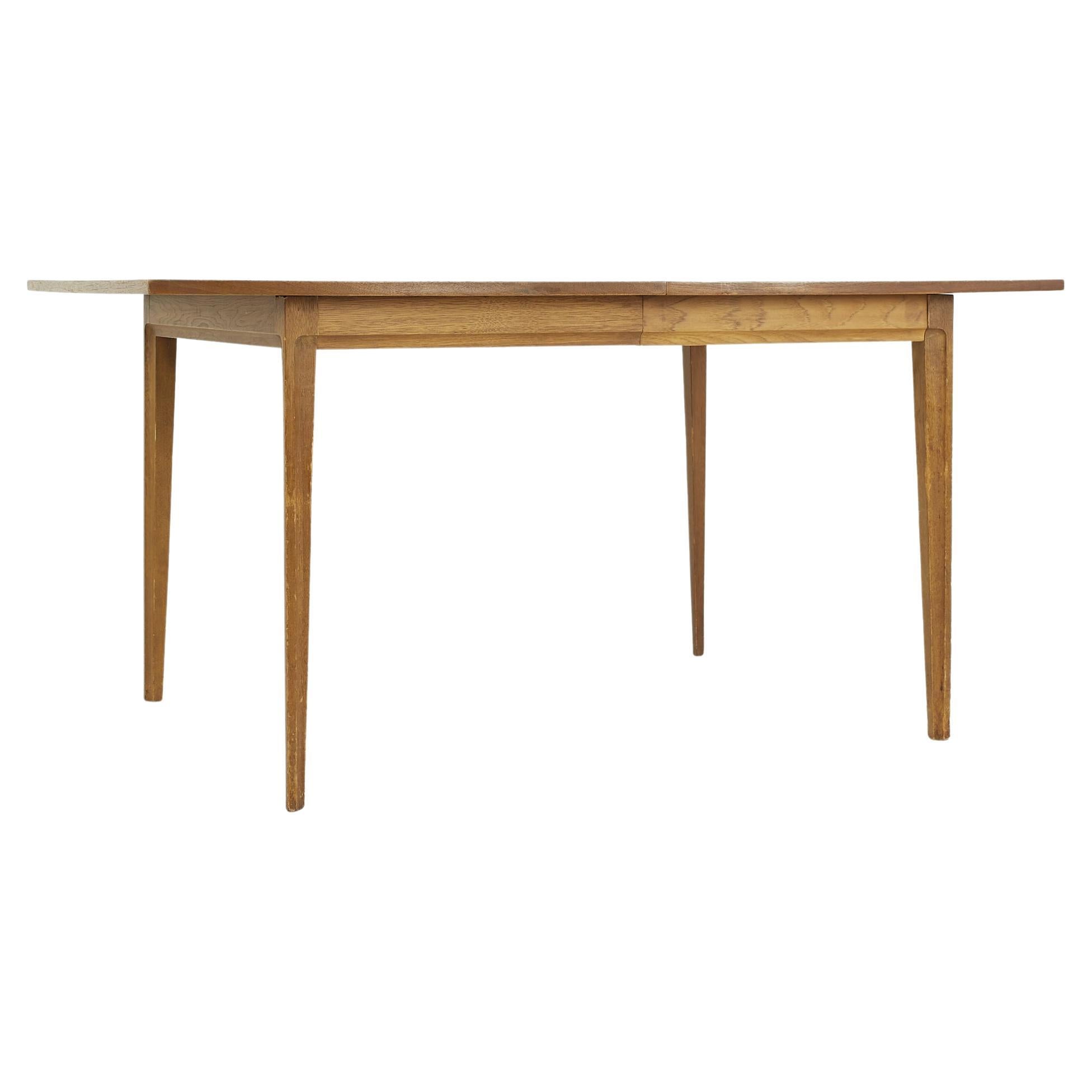 Broyhill Forward 70 Mid Century Walnut Dining Table with One Leaf For Sale