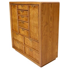 Broyhill Multidrawer Gentleman's Chest Dresser w/ Two Doors Compartments