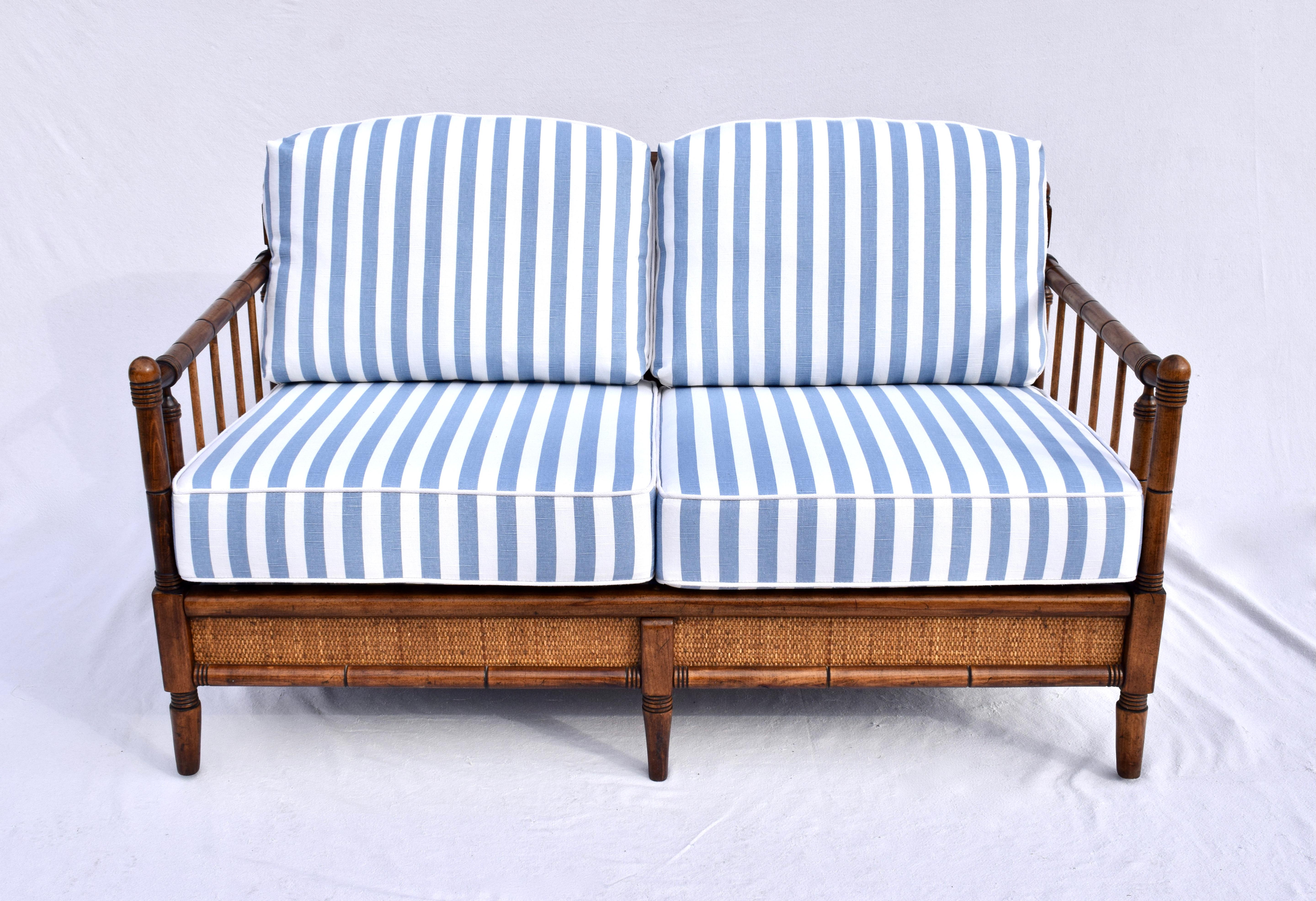 1950's Broyhill Premier British Colonial Style Loveseat 3