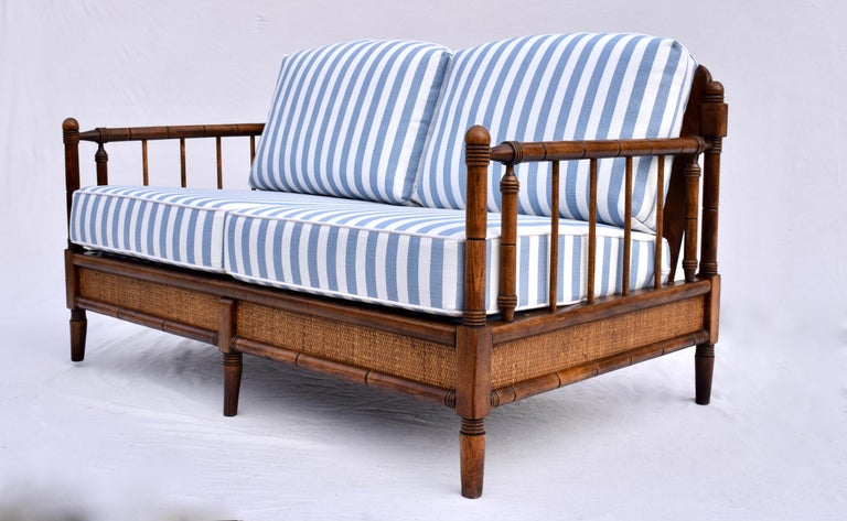 1950s Broyhill Premier British Colonial Style Loveseat At 1stdibs