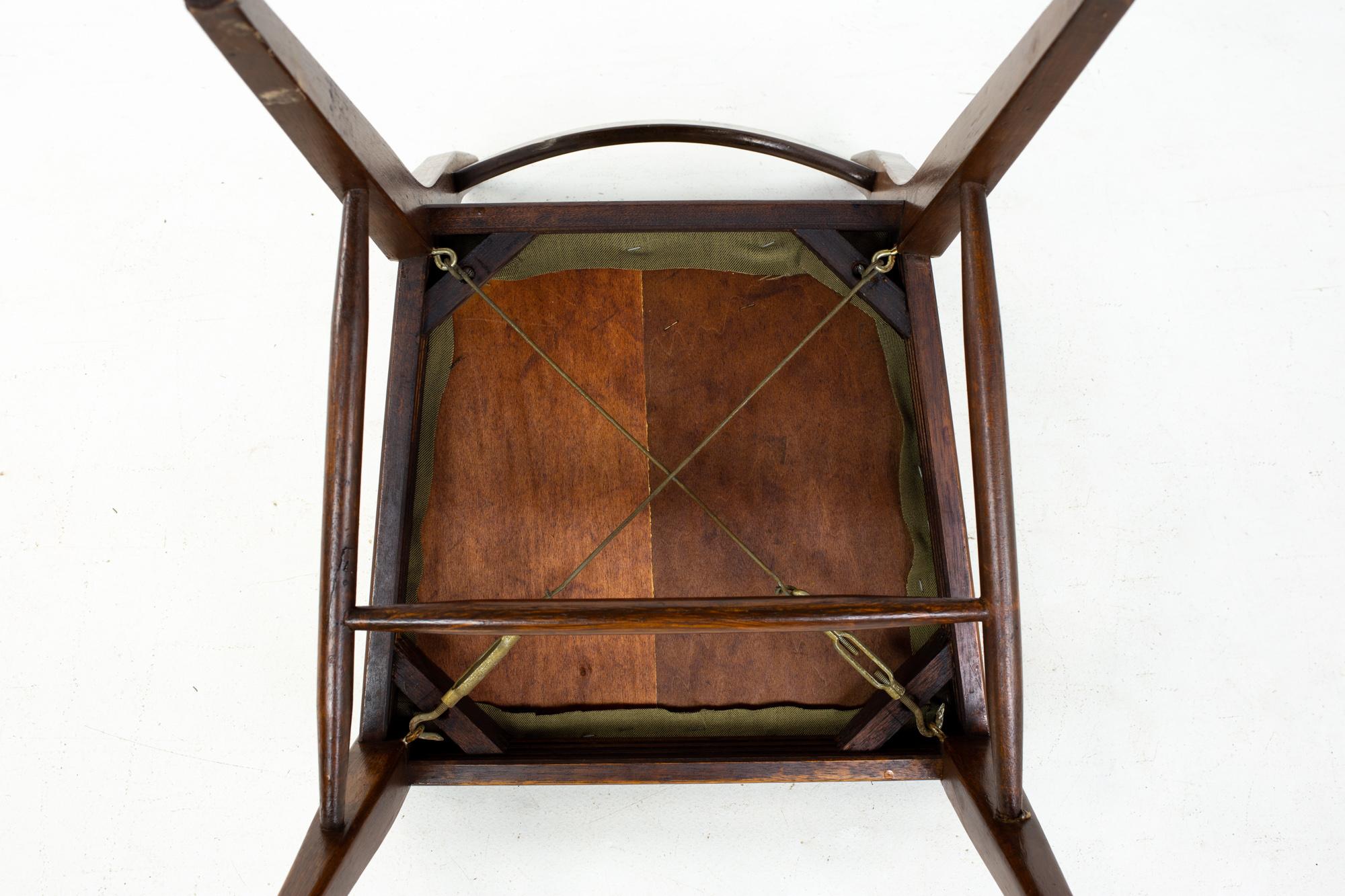 Broyhill Saga Mid Century Dining Chairs, Set of 4 3