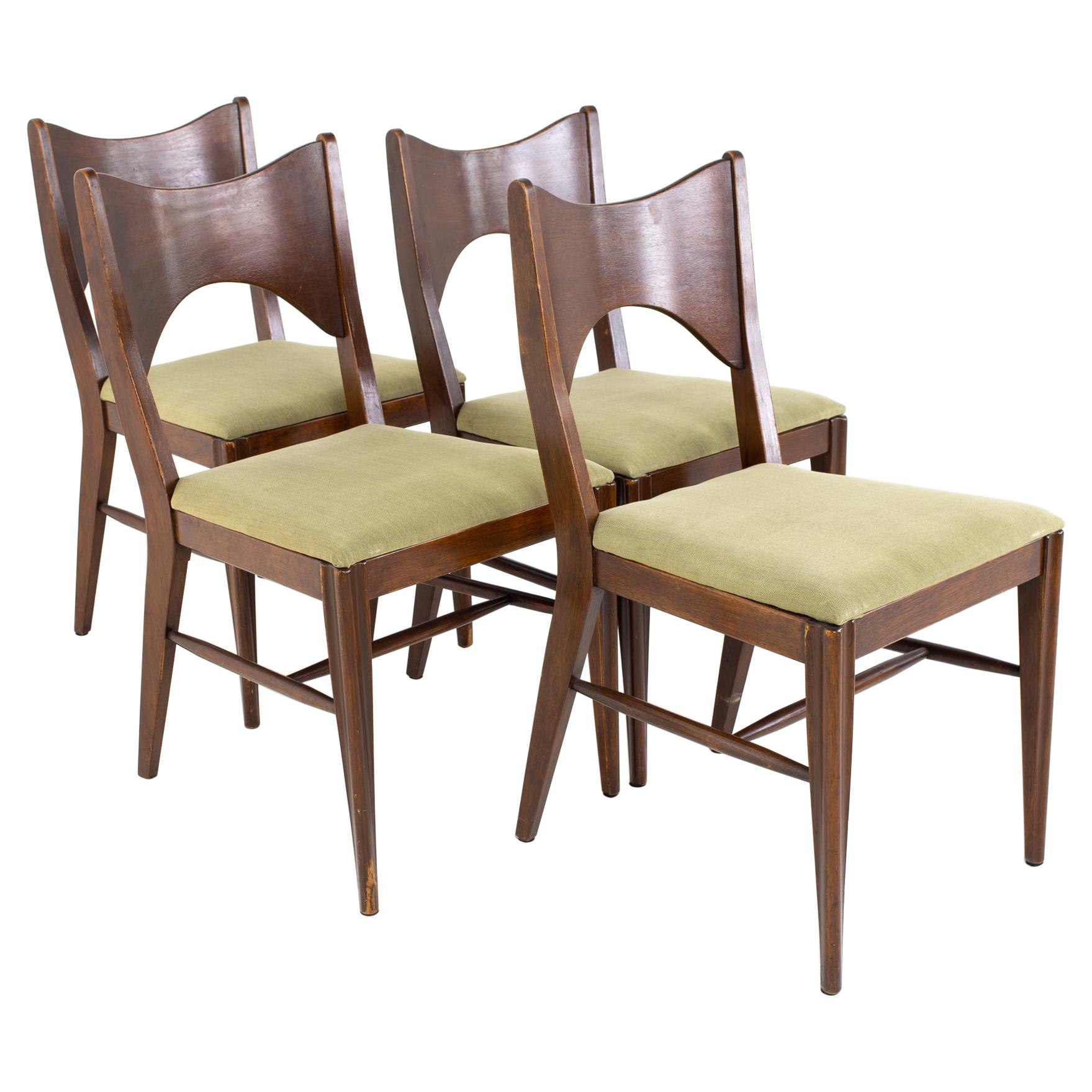 Broyhill Saga Mid Century Dining Chairs, Set of 4