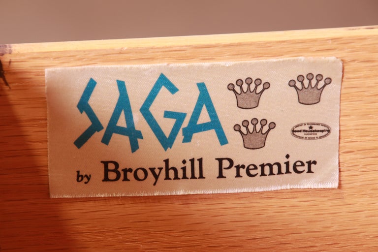 Broyhill Saga MidCentury Modern Walnut Magna Gentleman's Chest, 1962