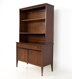 Broyhill Saga Mid Century Walnut China Cabinet