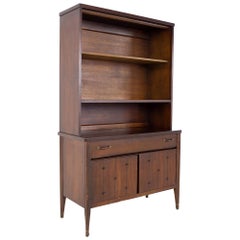 Broyhill Saga Mid Century Walnut China Cabinet