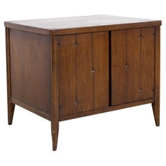 Vintage Broyhill Saga Mid Century Walnut Commode Nightstand