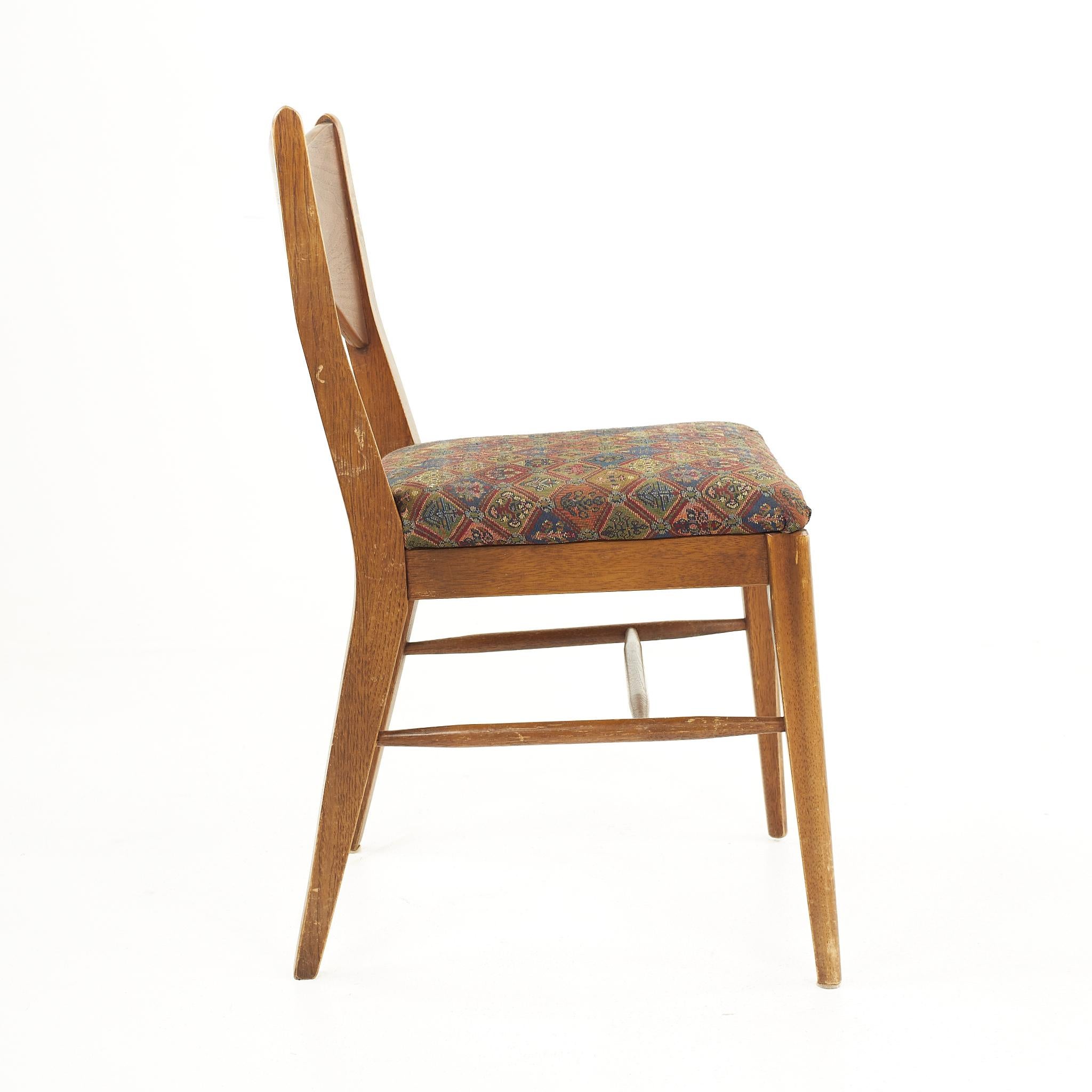 Broyhill Saga Mid-Century Walnut Dining Chairs, Set of 6 7
