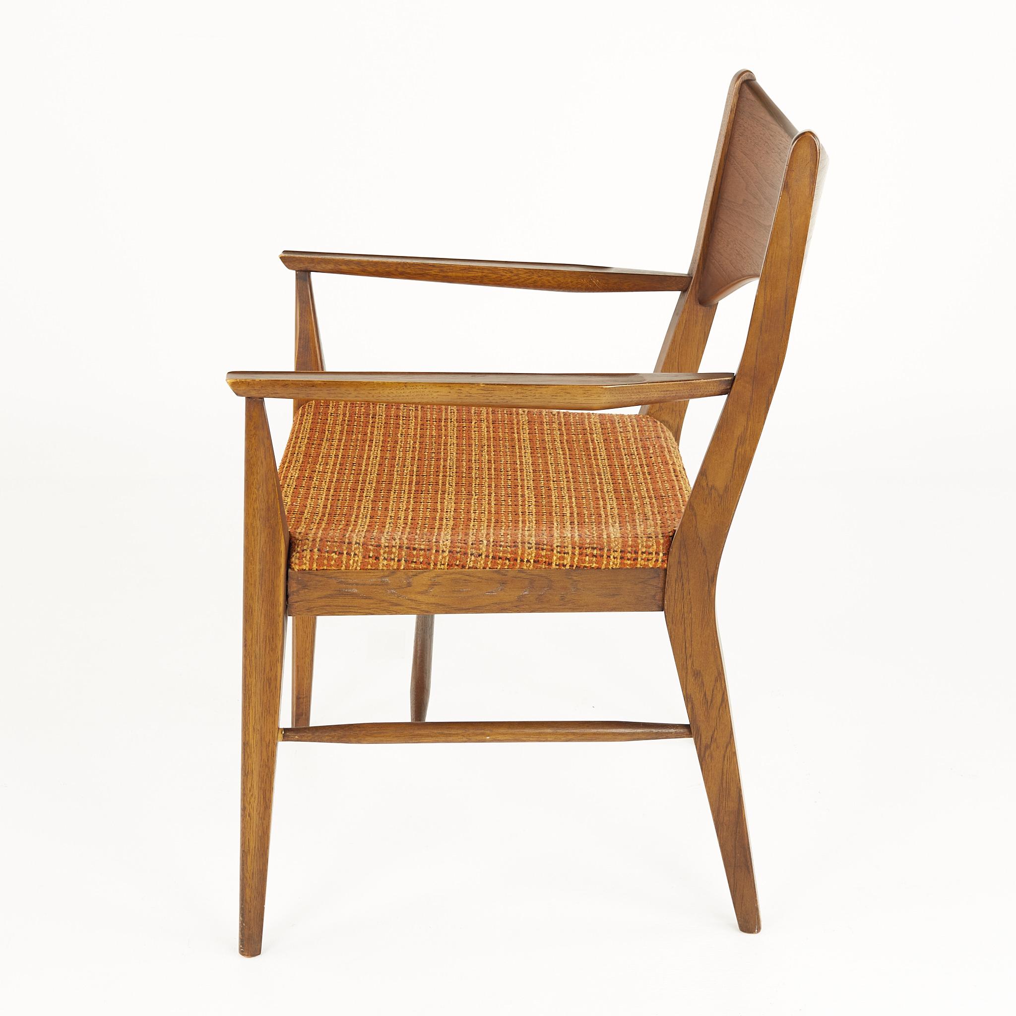 Broyhill Saga Mid Century Walnut Dining Chairs, Set of 6 5