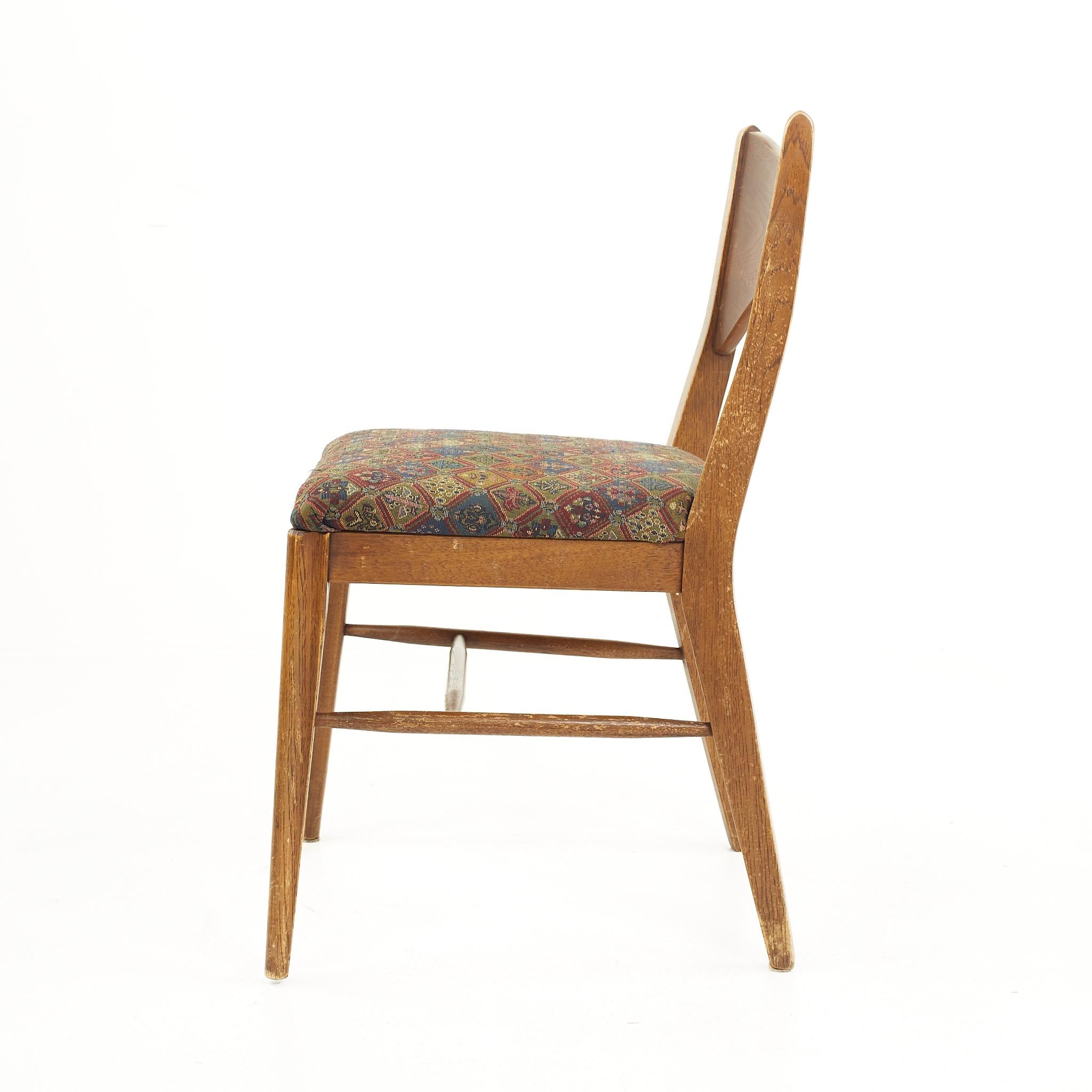 Broyhill Saga Mid-Century Walnut Dining Chairs, Set of 6 9