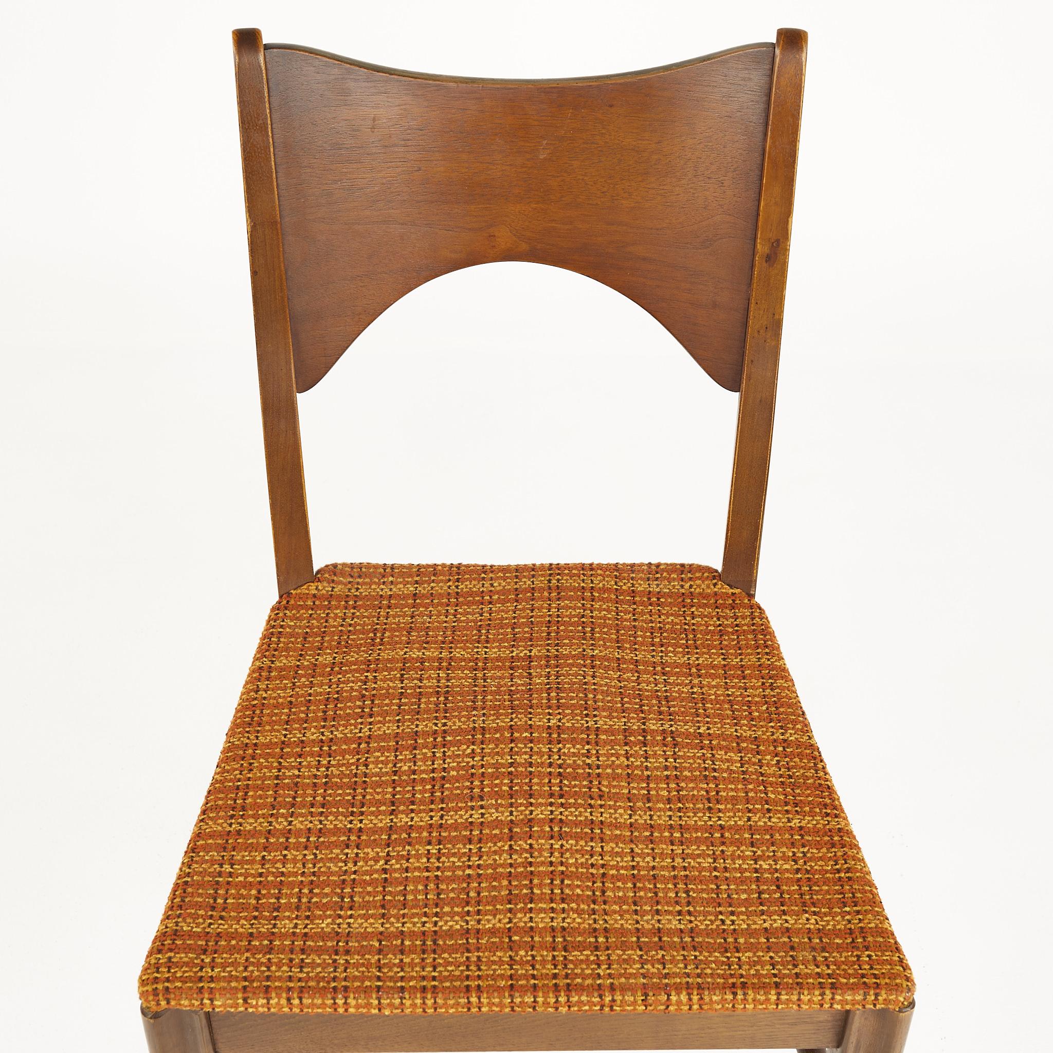 Broyhill Saga Mid Century Walnut Dining Chairs, Set of 6 10