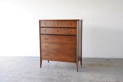 Broyhill Saga Mid-Century Walnut Highboy Dresser