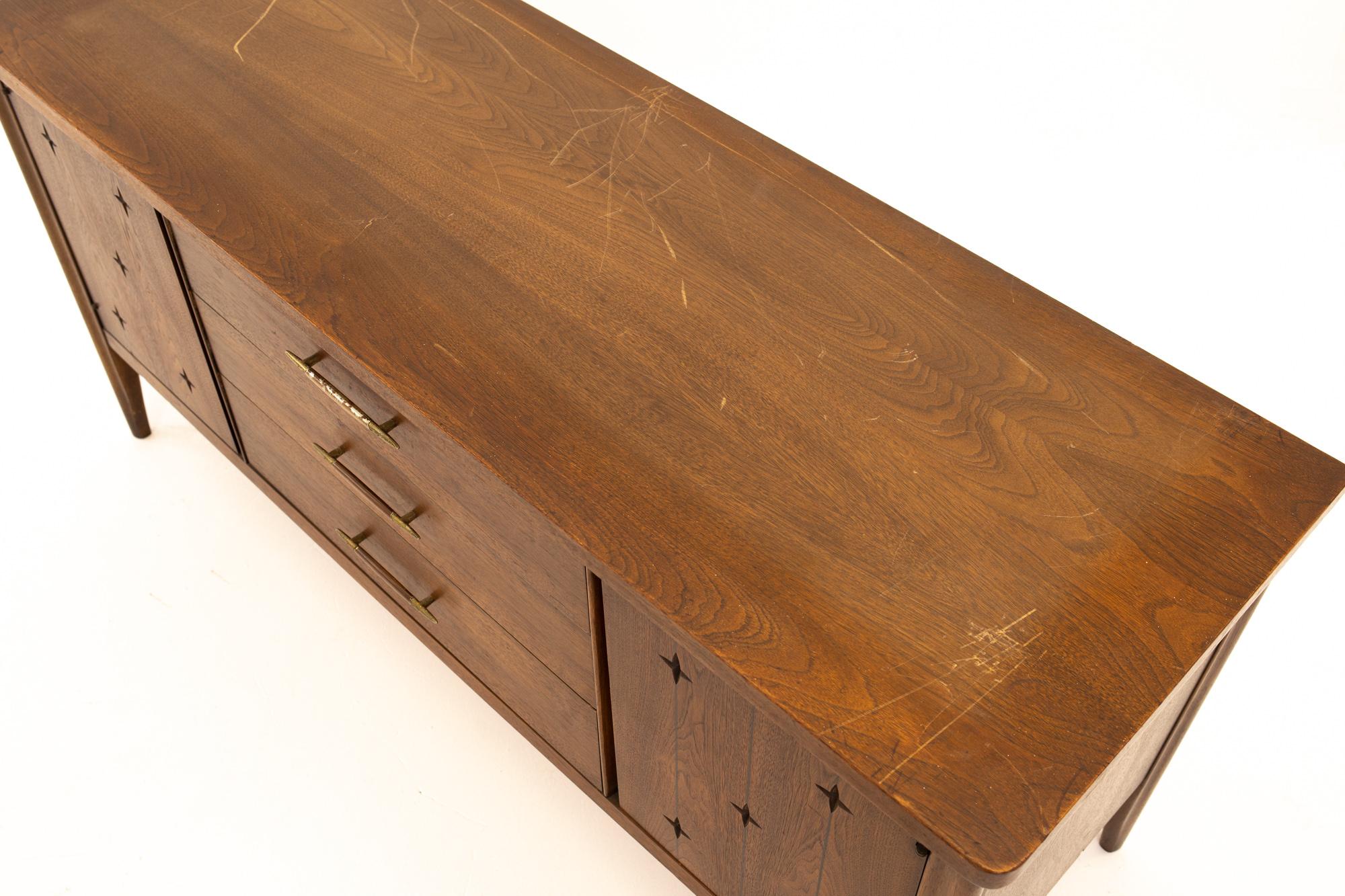 Broyhill Saga Midcentury Walnut Room Divider 2