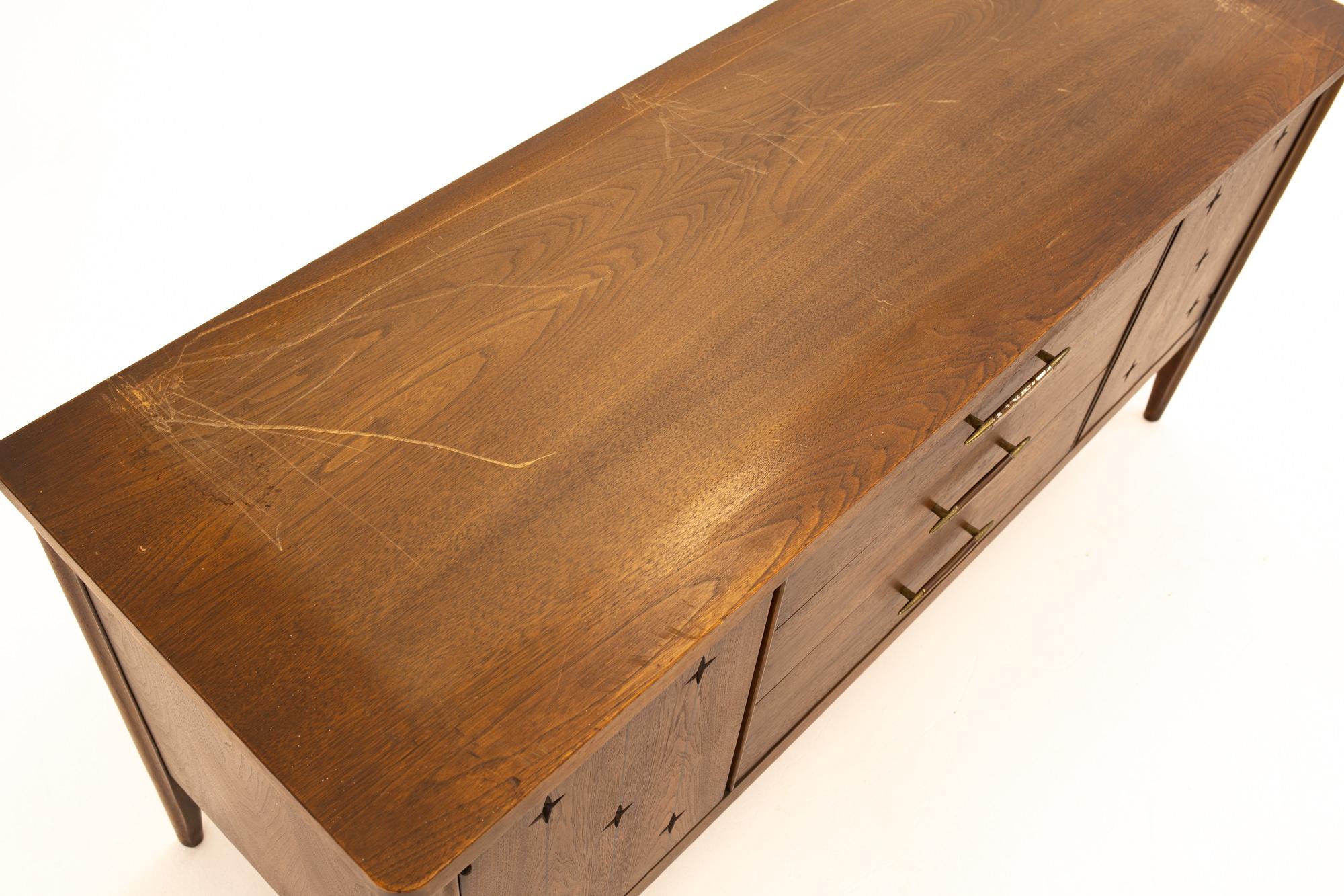 Broyhill Saga Midcentury Walnut Room Divider 3