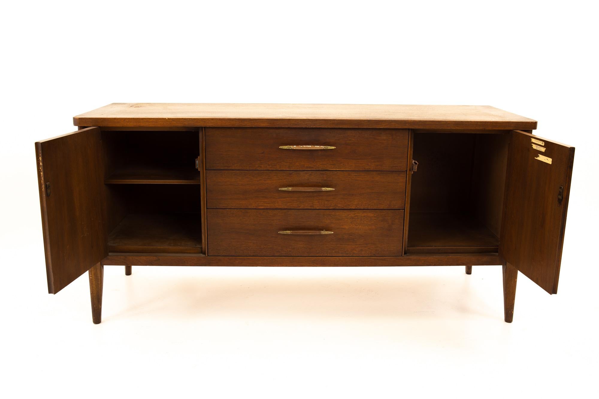 Mid-Century Modern Broyhill Saga Midcentury Walnut Room Divider