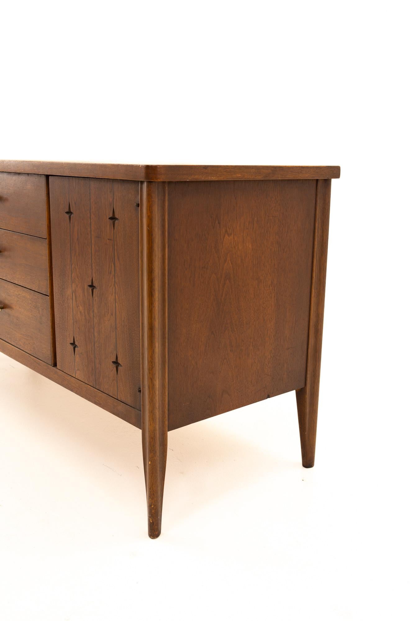 American Broyhill Saga Midcentury Walnut Room Divider