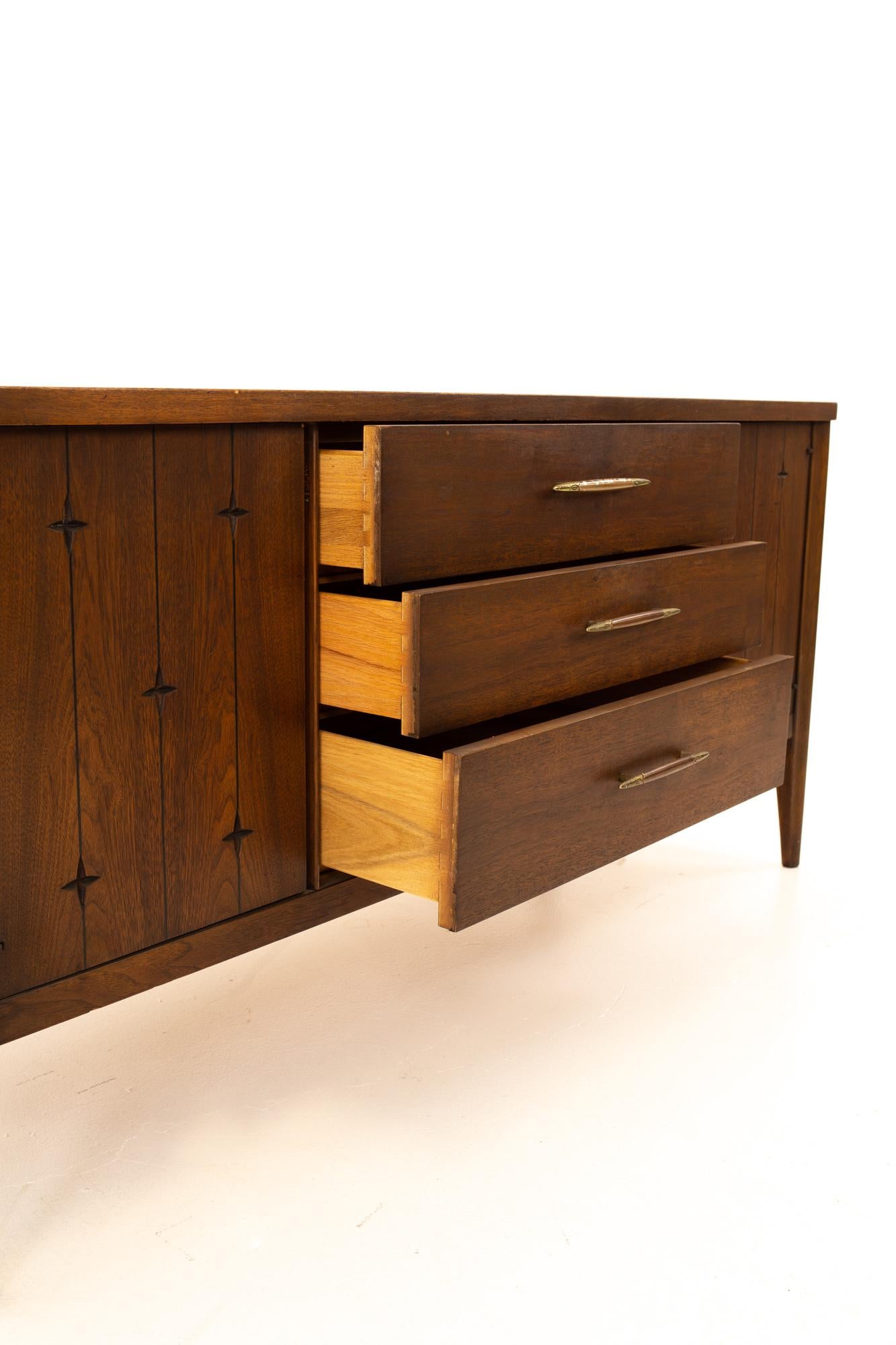 Late 20th Century Broyhill Saga Midcentury Walnut Room Divider