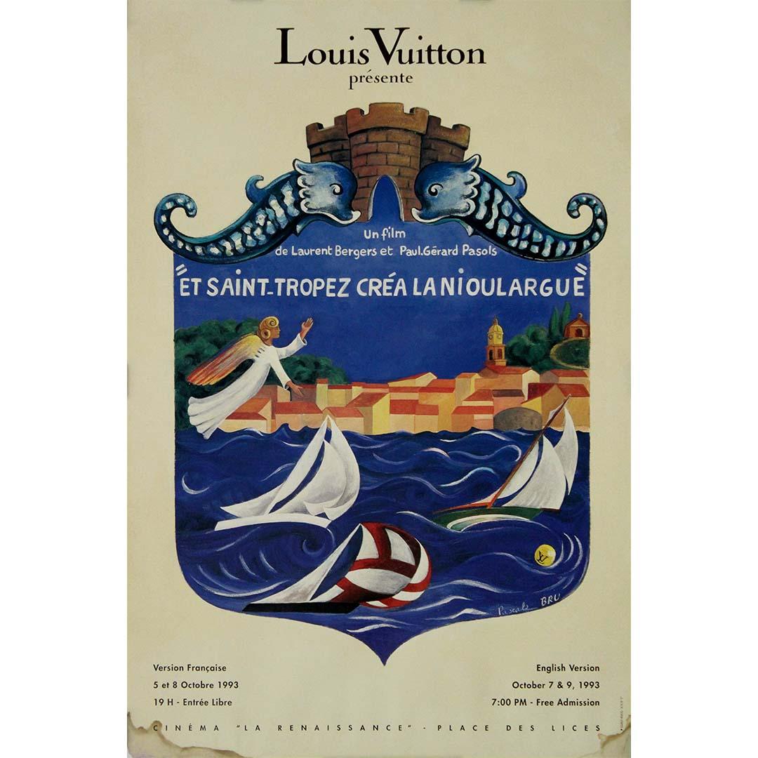 1993 original film poster "Et Saint-Tropez créa la Nioulargue" - Louis Vuitton