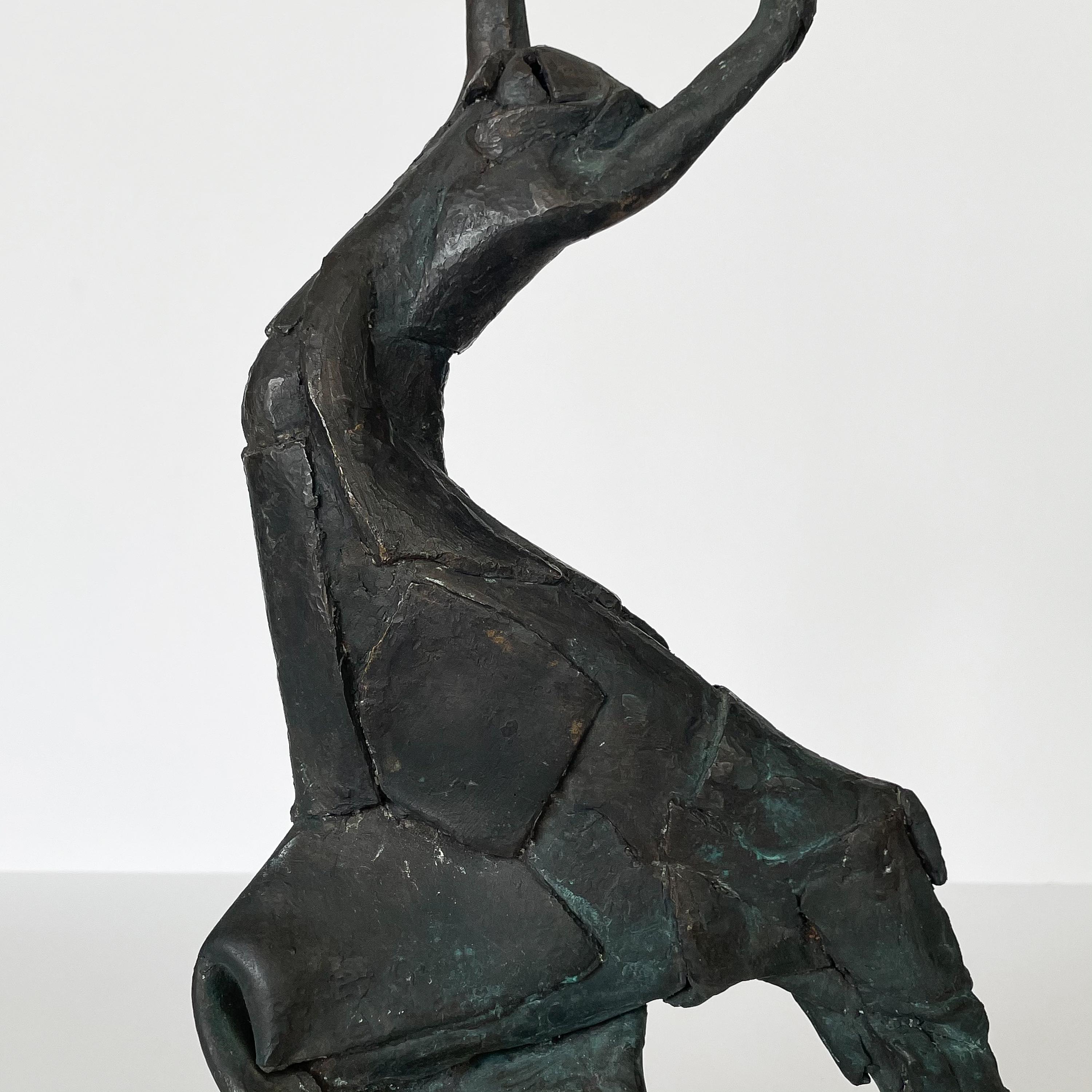Bruatlist Solid Bronze Figurative Sculpture, Signed 4