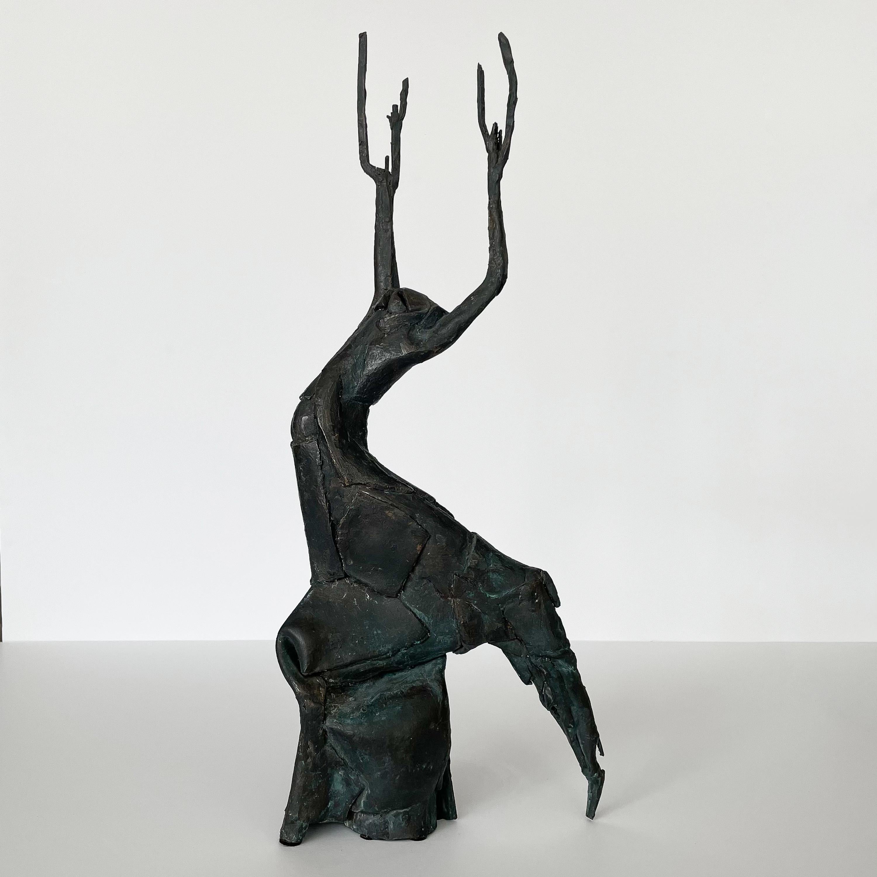 Bruatlist Solid Bronze Figurative Sculpture, Signed 6