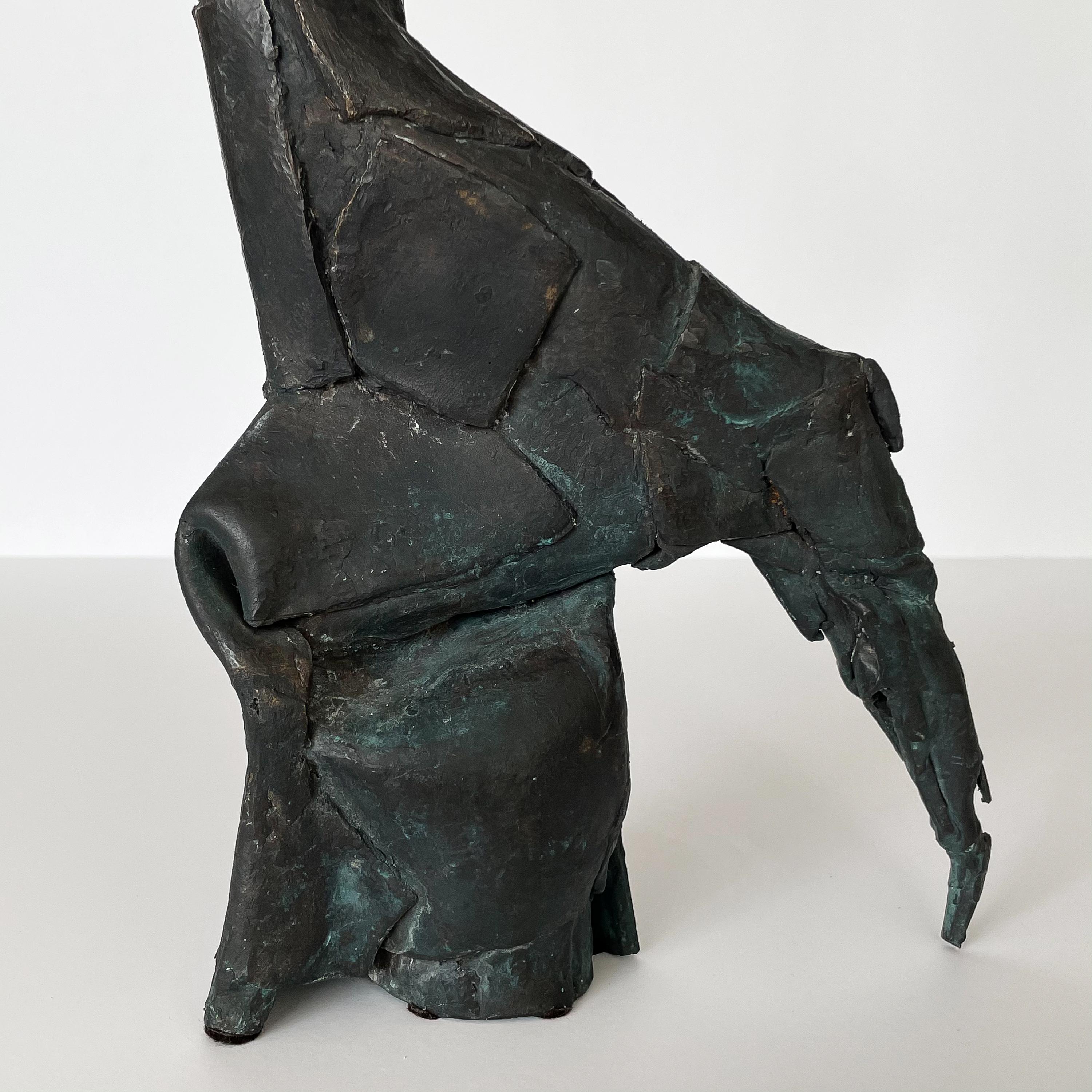 Bruatlist Solid Bronze Figurative Sculpture, Signed 2