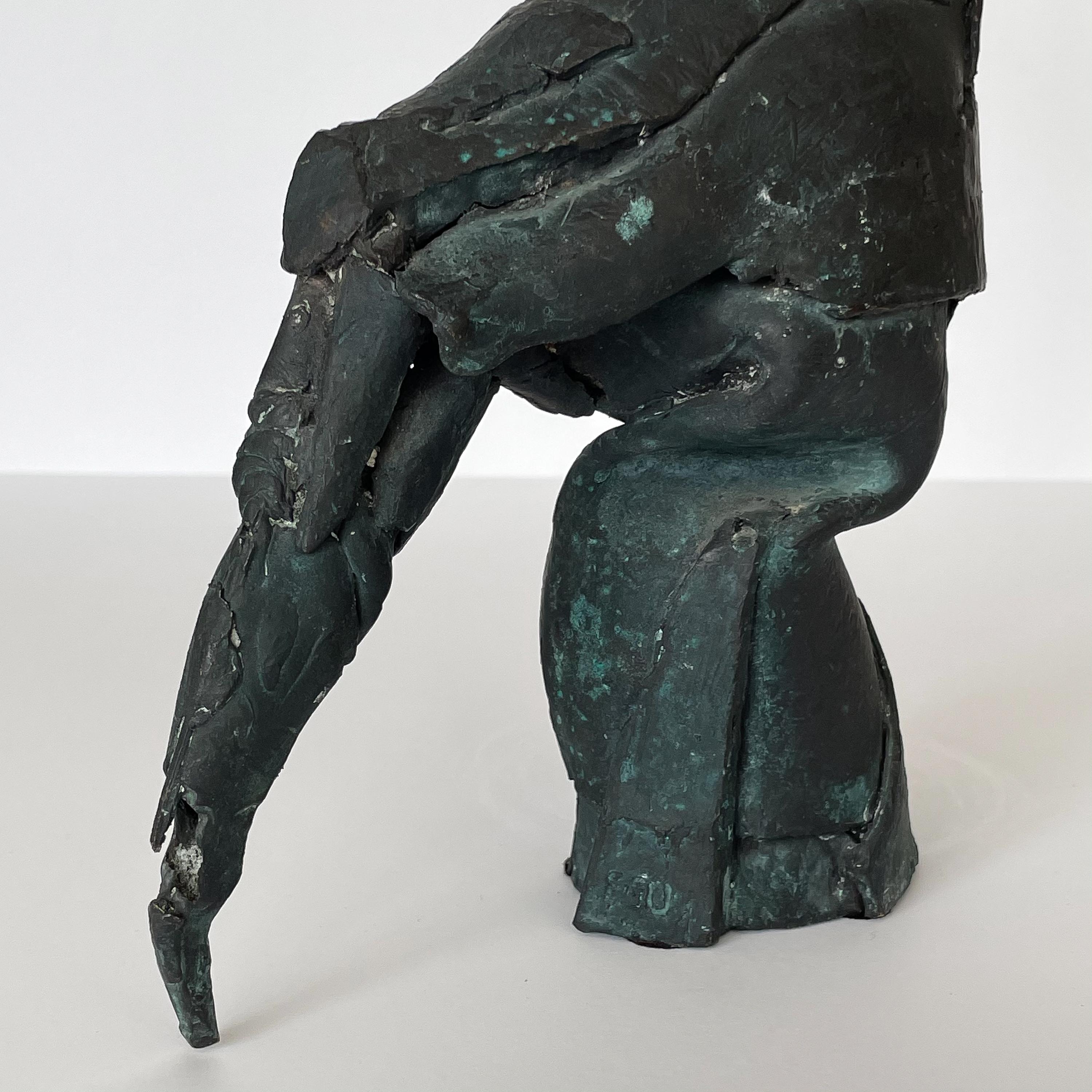 Bruatlist Solid Bronze Figurative Sculpture, Signed 3