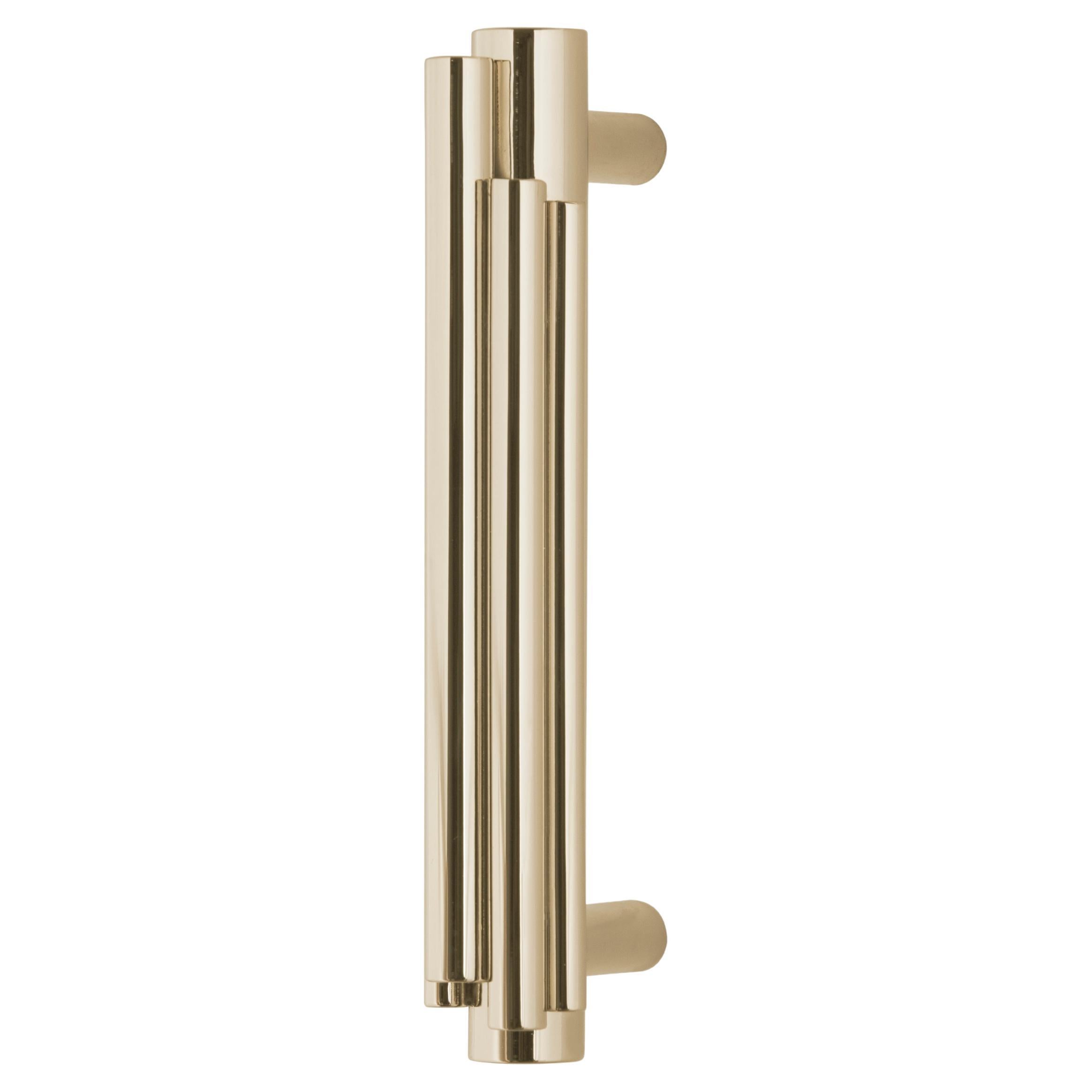 Brubeck Drawer Handle - Handcrafted Gold Plated - PullCast