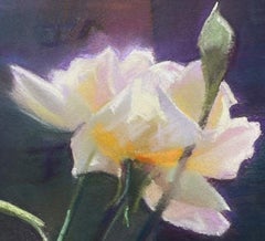 "玫 Rose" (2023) by Bruce A. Gomez, Original Pastel Still Life
