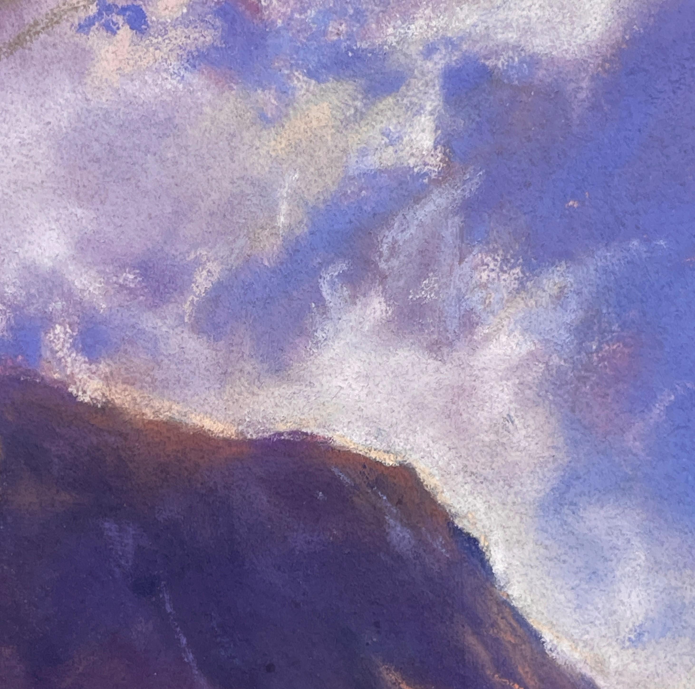 Beneath Ingram Falls Morning (2004), Realismus-Gemälde, Berglandschaft, Öl (Schwarz), Figurative Painting, von Bruce A Gómez
