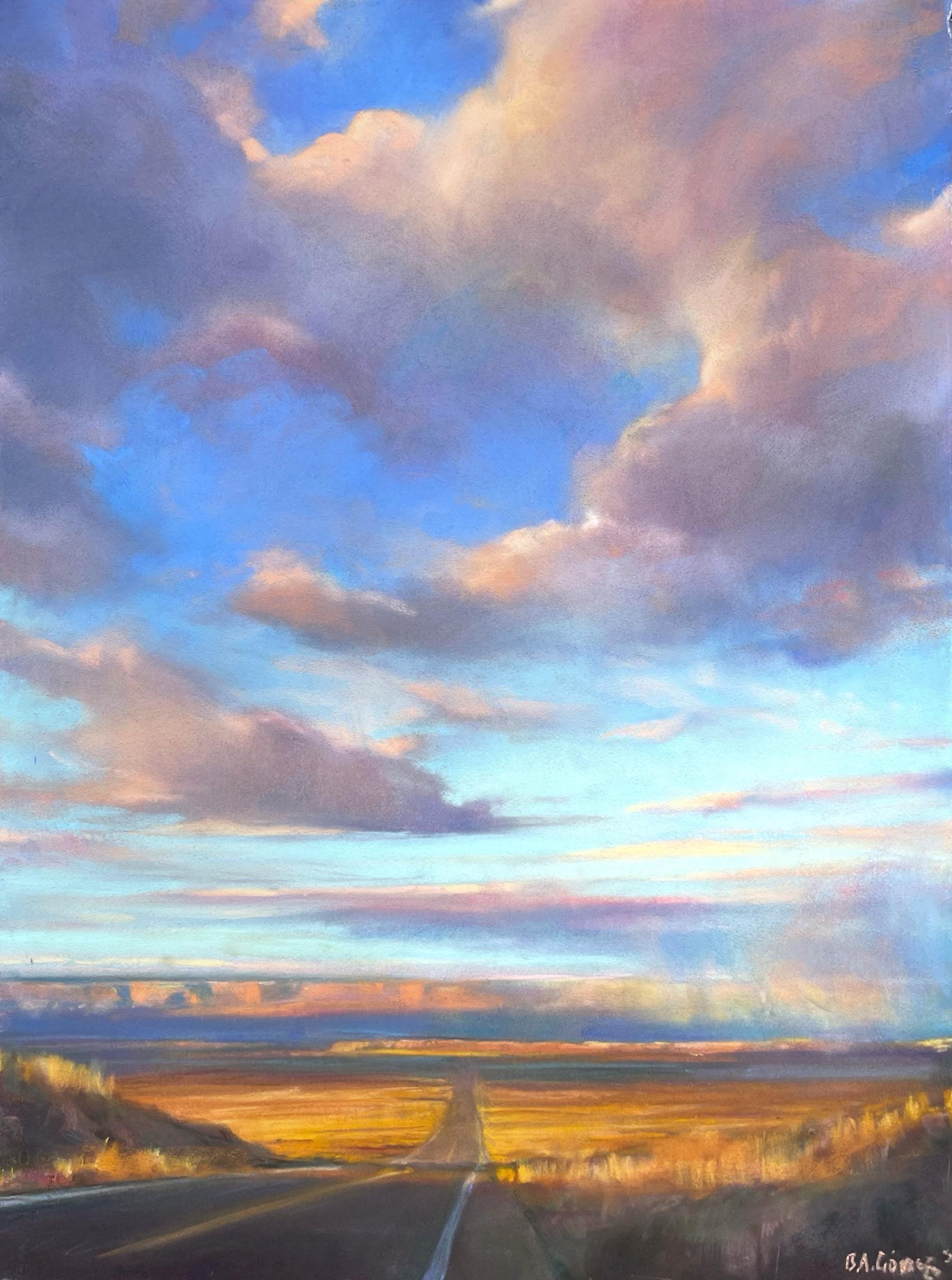 "Dalla pagina a Zion" - Pittura originale a pastello di un paesaggio occidentale