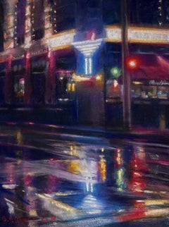 "Paramount" (2022) by Bruce A. Gomez, Original Pastel Cityscape