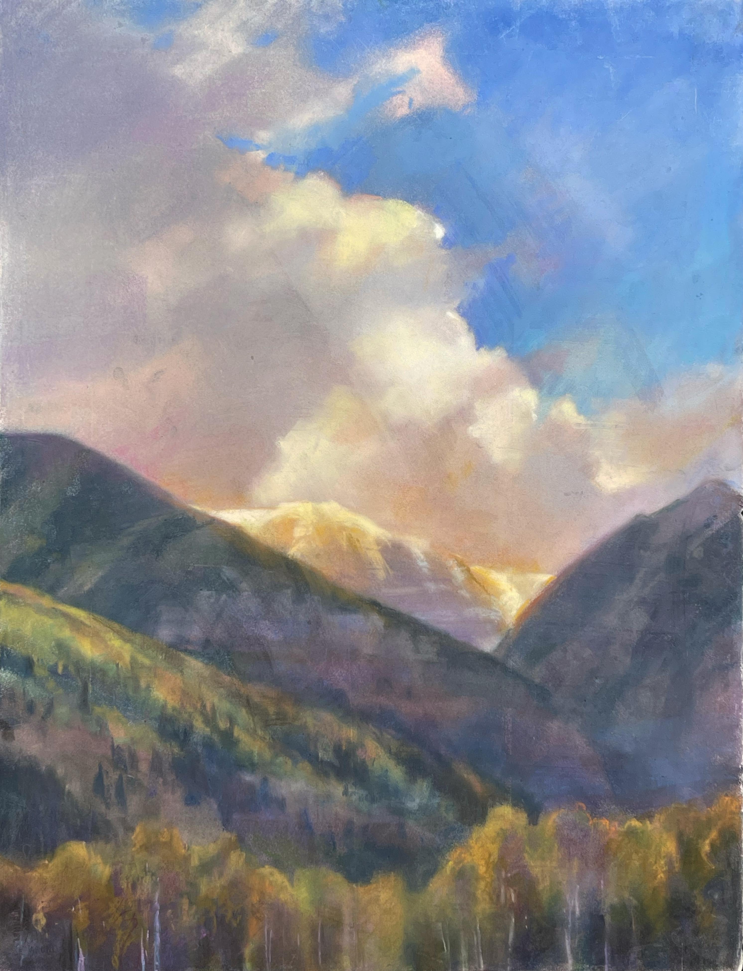 Figurative Painting di Bruce A Gómez - "Il bacino di Marshall" (2023) di Bruce A. Gomez, Paesaggio originale a pastello
